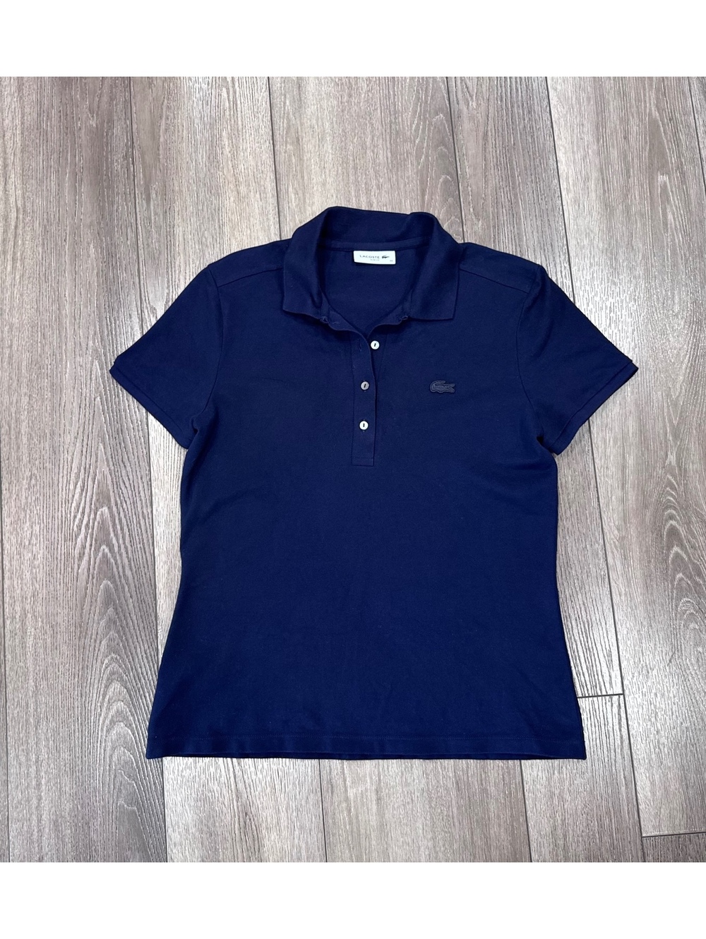 Lacoste Navy Blue Polo Shirt Size 46